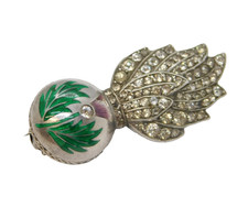 WWII Sterling Silver, Paste &