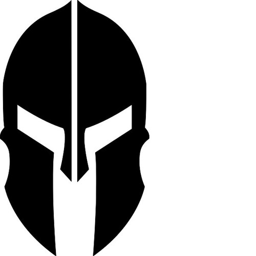 Spartan helmet stencil - helmet,
