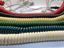 GPO 706, 741 & 746 TELEPHONE HANDSET CABLE - ALL COLOURS