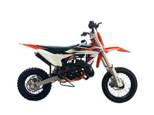 Kids Dirt Bike *NEW 2025* 50cc FTN50 –2 Stroke Power Band Kick Start - ORANGE