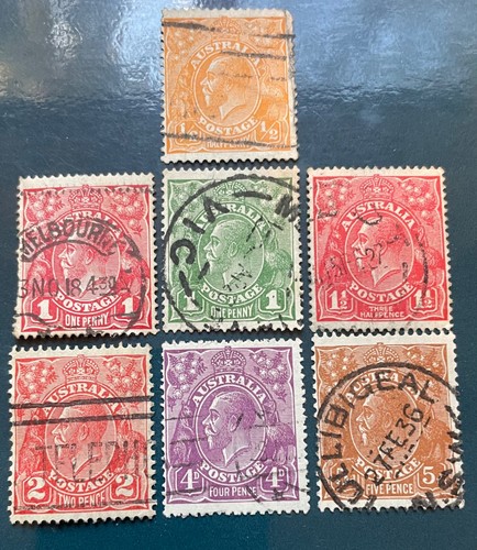 Australia postage stamps old - stamps, 7