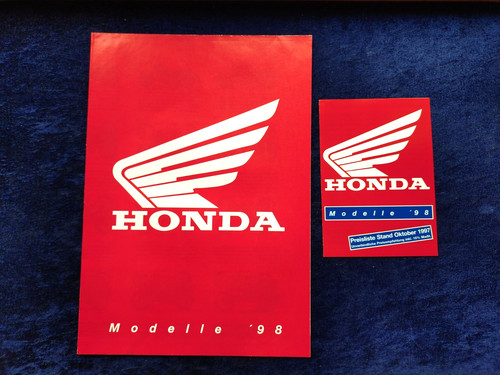 Honda programme brochure 1998 - programme,
