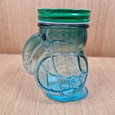 John Lewis Toucan Glass Drinking Vessel Cup Beaker Animal Straw 13.5 X 10cm 360g