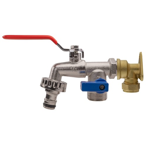 15mm brass wall flange kit - wall,