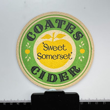 Vintage Coates Sweet Somerset Cider Advertising Beer Mat Card Coaster