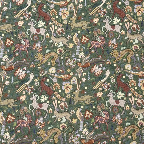 Tudor forest tapestry fabric - forest,