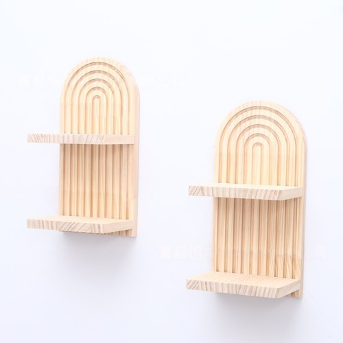 Boho wooden floating for wall - boho,