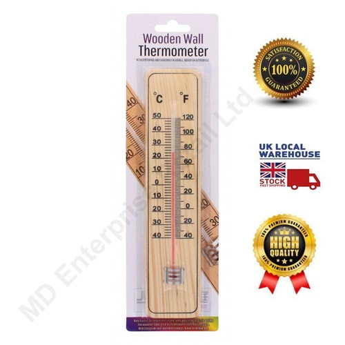 Wooden thermometer wall - wooden,