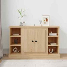 Wooden Rustic Sideboard Cupboard Cabinet Buffet Storage Unit Console Table Slim