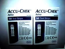 New Accu-Chek Aviva BGTS 2  Boxes  {100 tests} - Buy One Get One Free