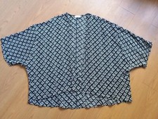 Papaya Black & White Geometric Daisy Print Kimono Jacket UK M NEW!!