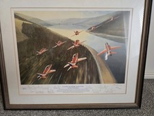 Lancaster Salute Red Arrows Print by Mark Postlethwaite, Signed By Red Arrows
