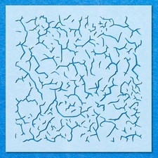Marble Cracks Stencil: Mylar