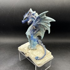 Blue Glitter Dragon & Grimoire