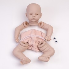 DIY Realistic 16" Reborn Baby Doll Kits Unpainted Vinyl Silicone Kit Parts Gift