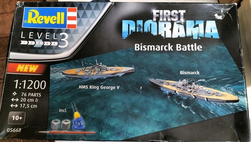 Revell 1200 warship bismarck - 1/1200,