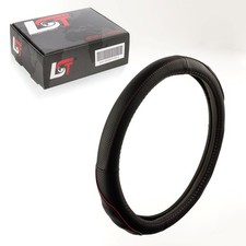 Steering Wheel Cover Ø 38x9cm Anthracite Red for AUDI A3 A5 A7 A8