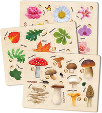 Montessori Wooden Puzzle Set