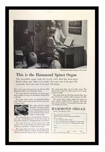1961 hammond spinet organ - 1961,