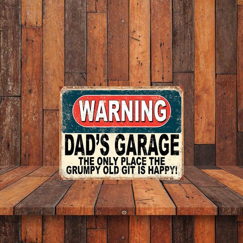 Warning dad garage grumpy - warning,