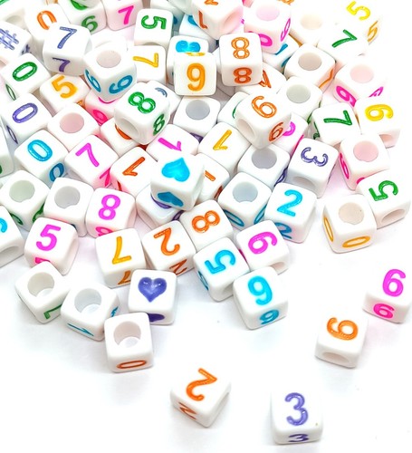 100pcs 6mm cube white - , +