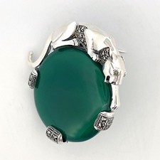 Panther Brooch 925 Sterling