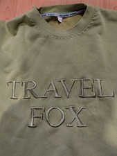 Retro Vintage Travel  Fox Jumper Sweatshirt Medium