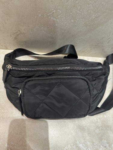 Black bum bag waist - black,