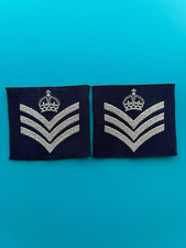 RAF Royal Air Force Flight Sergeant (FS) Rank Slides (Pair)
