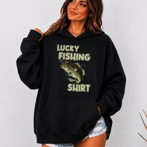 Lucky fishing hoodie - fishing, bass