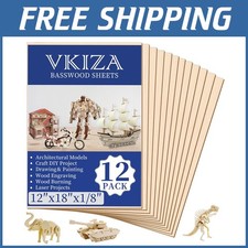 Unfinished Plywood 12x18x1/8in