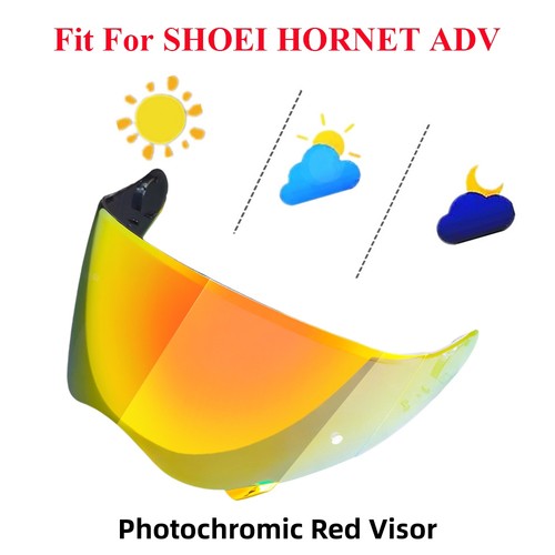 Photochromic red visor - visor, for