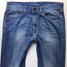 Men's Tommy Hilfiger MADISON REG STRAIGHT FIT Faded Blue Jeans W34 L32 (468G)