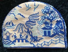 Vintage Needlepoint Tea cosy 