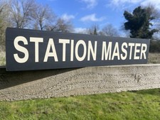 Station Master Sign Vintage