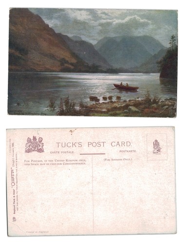 Postcard ullswater looking - -,