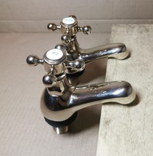 Pair of Vintage Heavy Chromed