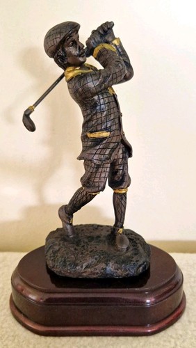 Resin golfer swing figurine - resin,