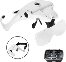 Magnifying Glass Headset 2 LED