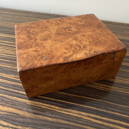 Antique burl wood trinket - antique,