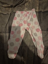 Baby Girls Bottoms with Feet George Age 6-9 Months