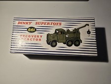 Dinky Number 661 Recovery Tractor Military Vintage Diecast In Original Box