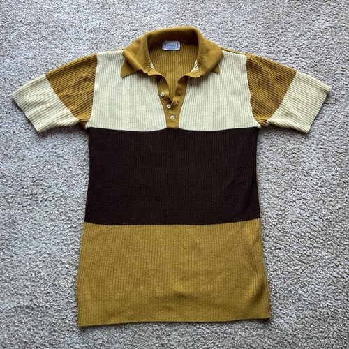 1970s knit polo shirt - 1970s,