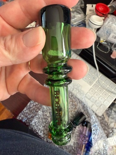 Glass chillum phoenix - glass, star