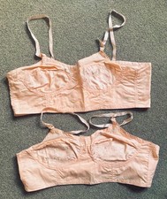 2 Vintage 1950 Pink Cotton &