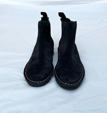 Clarks Oslo Chelsea Boots – Women’s Black Suede Ankle Boots, Size UK 3D