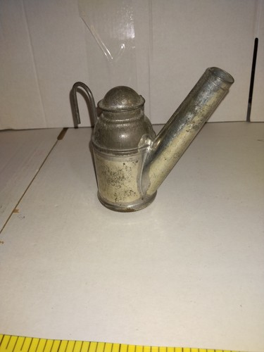 Antique small tin oil lamp - antique,