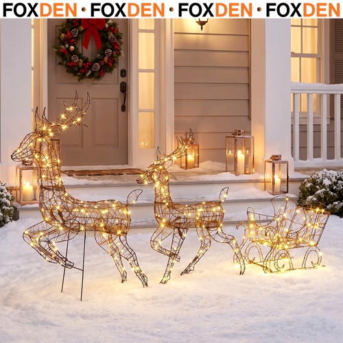 Light reindeer and - up,