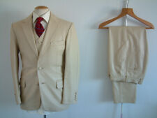 3 PIECE LEATHER SUIT BY WEARWOLF LONDON..38" x 32"..BESPOKE..FUNC. CUFFS..£1200