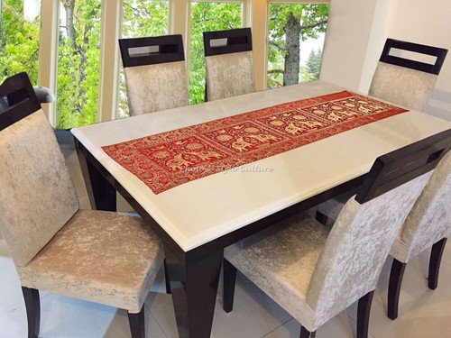 Decorative brocade table - decorative,